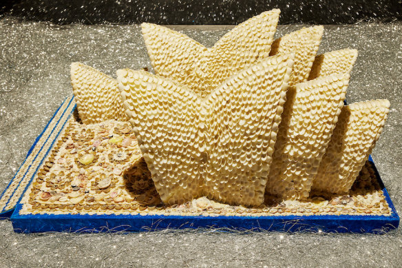 “Sydney Opera House” shell artwork by Esme Timbery.