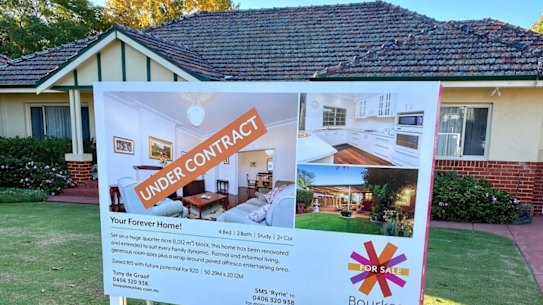 Perth’s houses are selling nearly twice as fast as this time last year. 