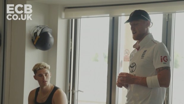 Ben Stokes tells his England teammates he is retiring.
