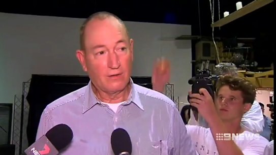 Constroversial Senator Fraser Anning has lashed out at a young protester.