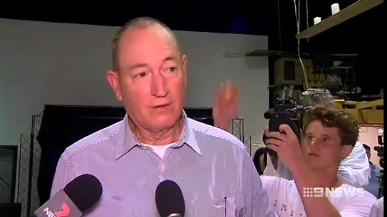 Constroversial Senator Fraser Anning has lashed out at a young protester.