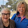 Liberal MP Bev McArthur with Susanne Marro, who has dropped out of the race to be a candidate for the party in November’s state election.