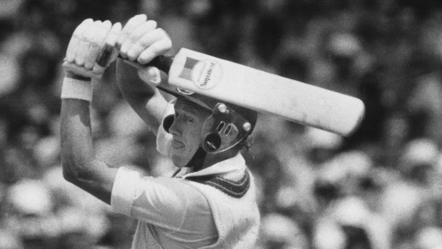 Kim Hughes holding the Australian batting together in 1981.
