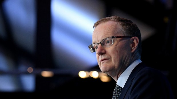 Reserve Bank governor Philip Lowe delivers an address to the National Press Club in Sydney. 