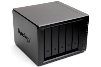 The DS1019+ is a five-bay NAS box that supports 4K transcoding expansion bays for even more storage, at around $1000.