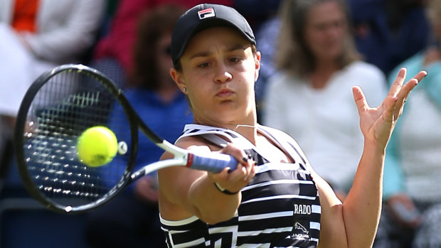 Ash Barty during day seven of the Nature Valley Classic at Edgbaston Priory Club, Birmingham