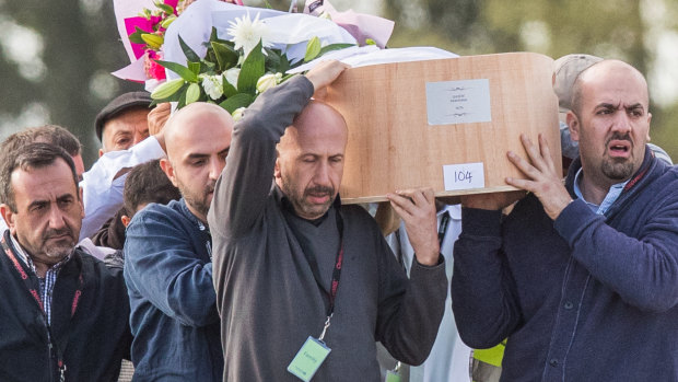 Twenty-six bodies from the Christchurch mosque shooting were buried on Friday, a week after the terror attack.