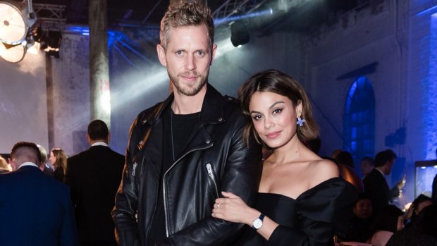 Nathalie Kelley and husband Jordy Burrowsat at the Jaeger-LeCoultre Polaris Collection launch on Wednesday.