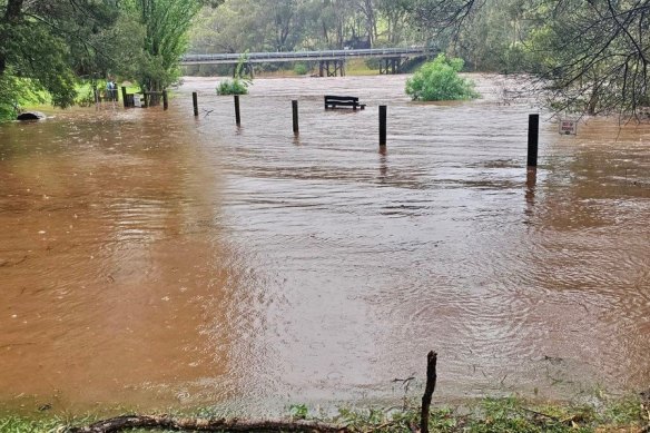 Flooding in Tinamba.