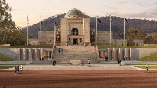 The new look proposed for the Australian War Memorial. 