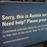 A sign at Salburg Airport has sparked viral social media posts about supposedly confused passengers.
