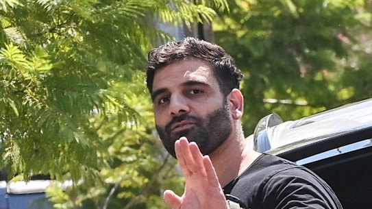 Rashid Alshakshir outside of his property in Essendon. 