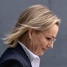 Sussan Ley departs the Marley Flow Control facility in Emu Plains.