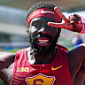 Edward Osei-Nketia after running 9.84s in California.