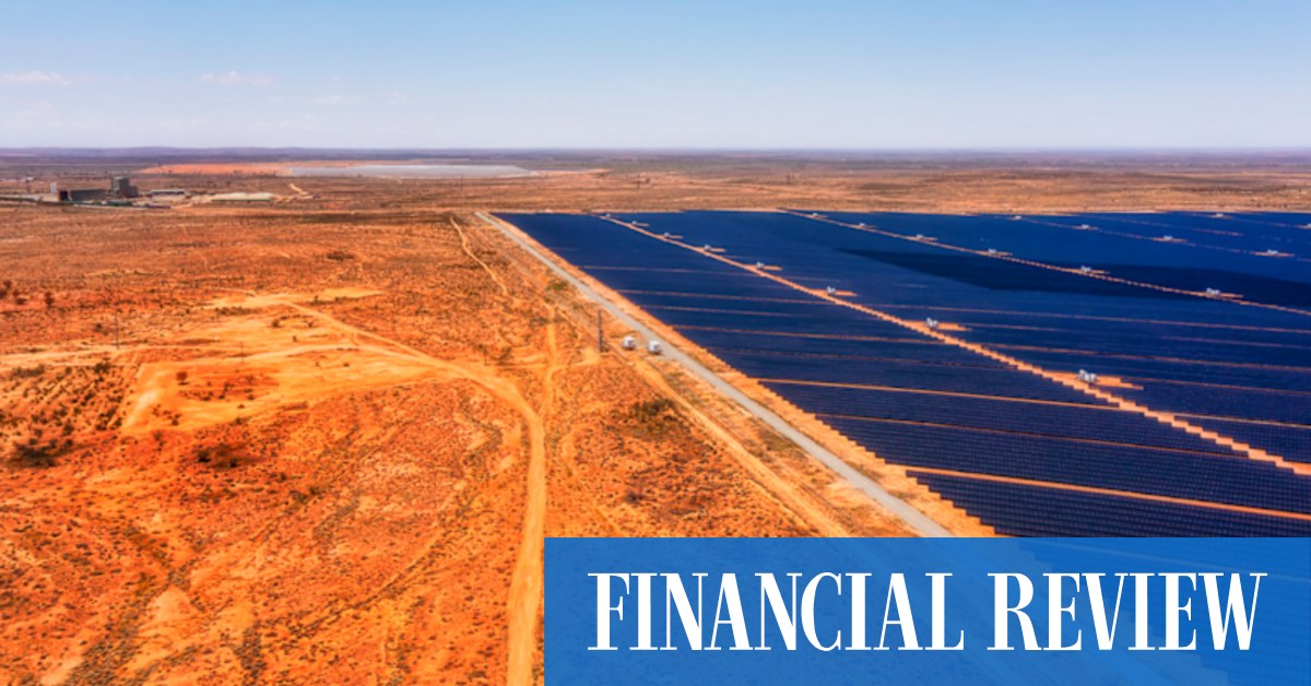 afr.com - Blueprint for nation's energy transition