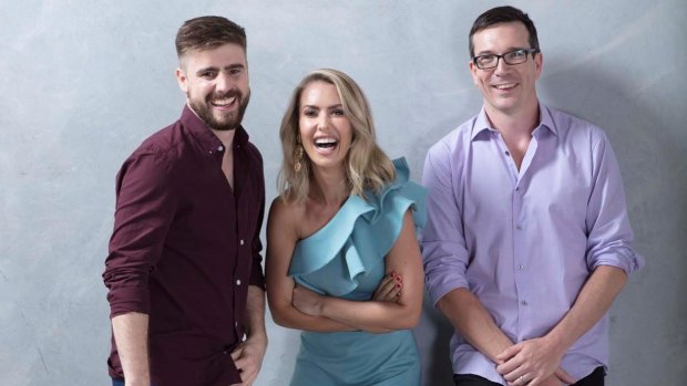 Hit105's Stav, Abby and Matt shares the top breakfast show in Brisbane with 11.4 points.