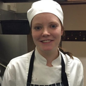 Tess Hughes, 23, was working as a chef, but had applied to study nursing so she could combine healthcare and nutrition.
