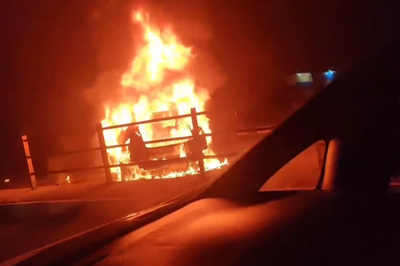 Rishabh Pant’s car blew up about two minutes after he was dragged out of the wreckage.