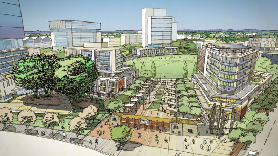 New concept i9mages for Subiaco Oval and PMH redevelopment unveiled in February 2019.