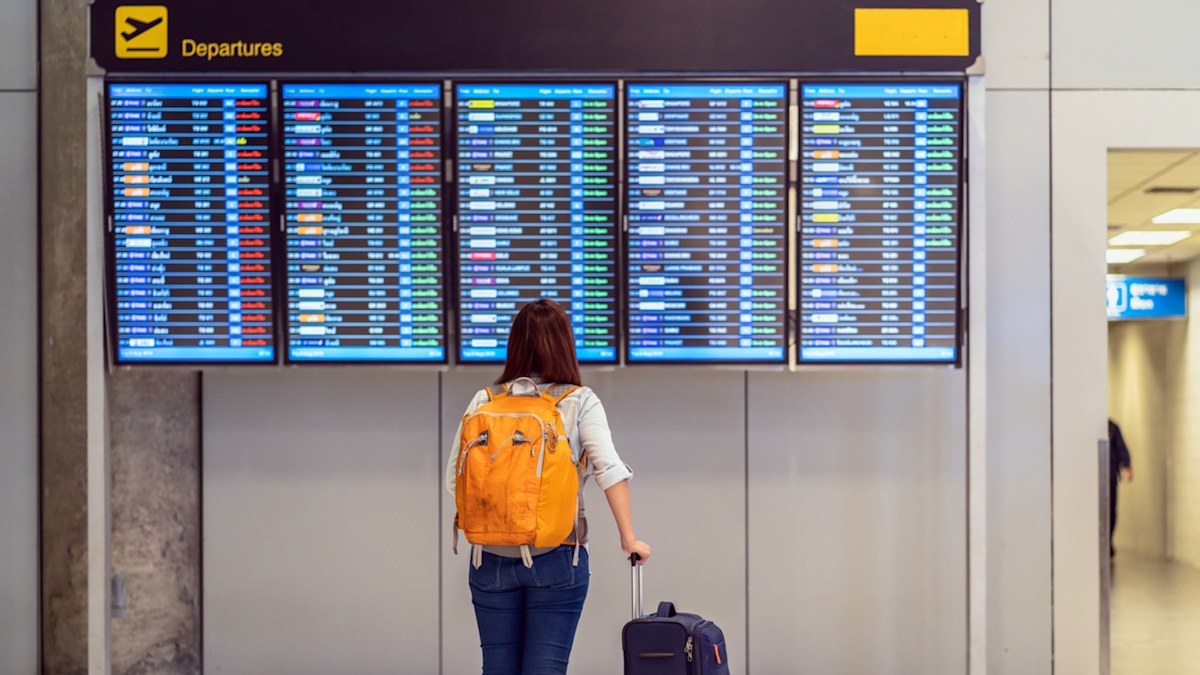 The real time you need to get to the airport for an international flight