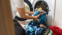 Chlothes, sheets and towels need room to move around in the washing machine for effective cleaning, rinsing and spinning.