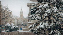 A snowy Christmas is so far from what we’re used to at home. 