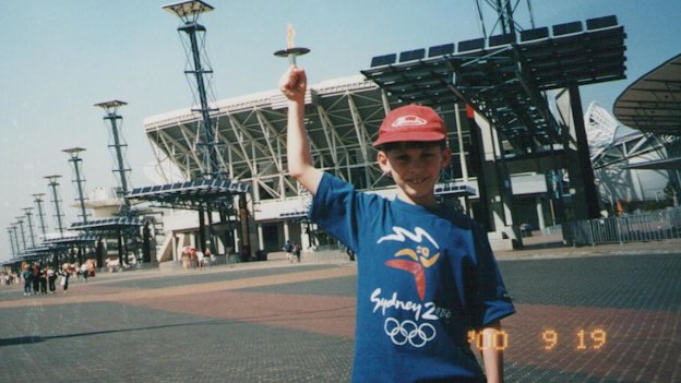 Seven-year-old me trying to fit in. 