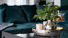 A tray can make both decor and clutter that needs a visible home look stylish and considered.
