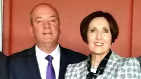 Then-MP Daryl Maguire and Louise Raedler Waterhouse.