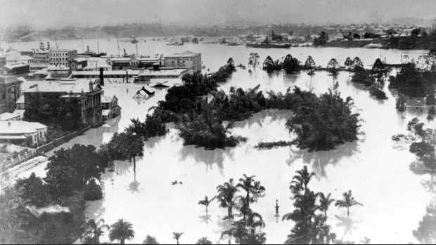 Brisbane's Botanical Gardens was heavily flooded in 1873, when Brisbane City recorded its wettest-ever Christmas Day.