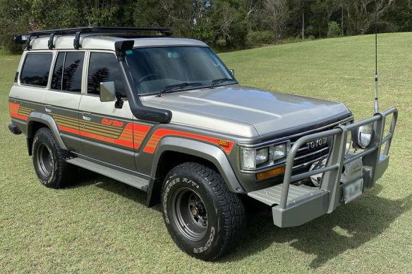 A1987 Toyota LandCruiser Sahara Auto 4x4 selling for $75,000 online.