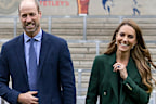 The Prince and Princess of Wales carried on with business, visiting AMT Headingley Stadium, the home of the Leeds Rhinos rugby team, in Leeds on Tuesday.