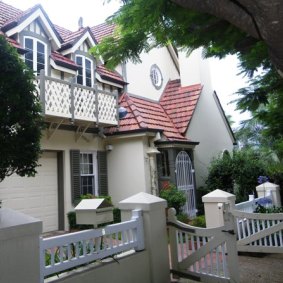 The heritage-listed Moorings, next door to the proposed development.