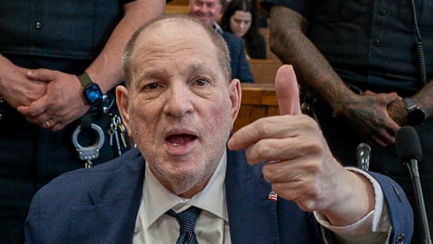 Harvey Weinstein in court in Manhattan on Wednesday.