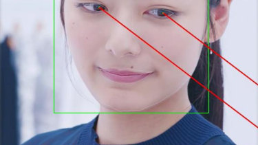 NEC's tech can not only recognise faces, but track gaze and give insights on a person's mood too.