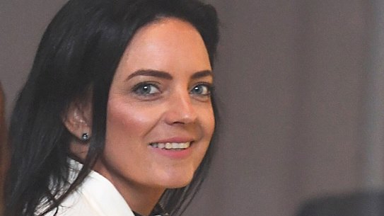 Emma Husar arrives at the Federal Court in Sydney on Friday.