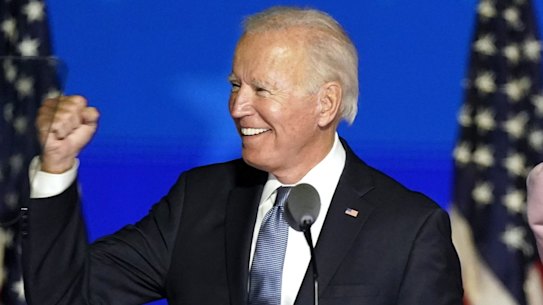 Democratic presidential candidate Joe Biden with his wife, Jill Biden, in Wilmington, Delaware.