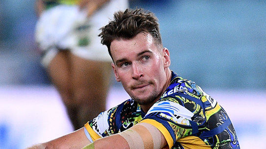 Honour: Eels captain Clint Gutherson.