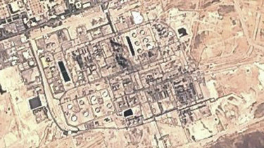 Saudi Aramco's Abqaiq oil processing facility in Buqyaq, Saudi Arabia after the attack. 