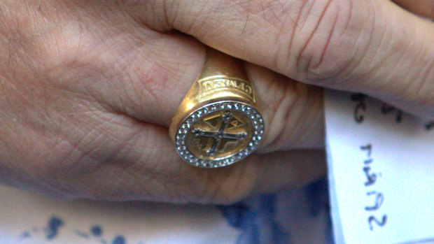 John Setka's union ring. 