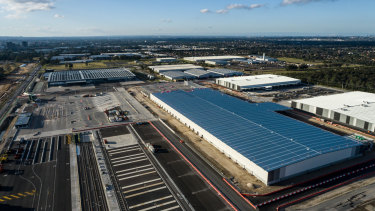 Qube's Moorebank freight hub in south-west Sydney.