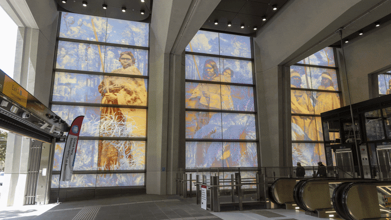 Carrier pigeons and a nod to Michelangelo: Inside the Metro Tunnel art