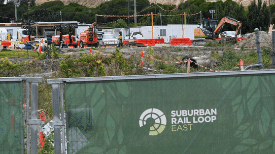 Suburban Rail Loop works