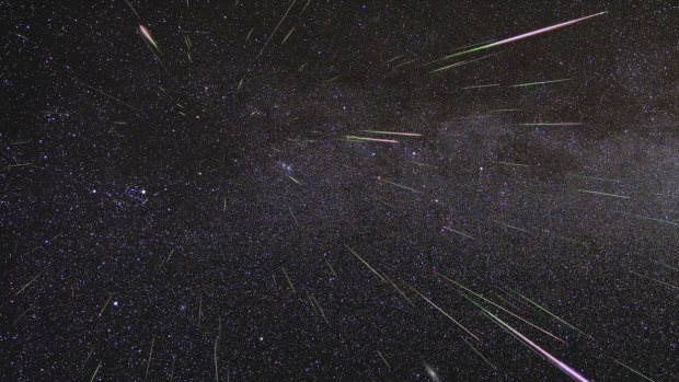 The Geminid meteor shower is an annual event that sees up to 100 meteors streak overhead an hour.