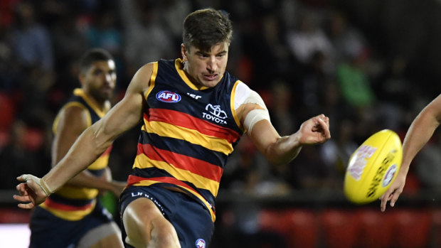 Adelaide's Patrick Wilson made his debut last year for the Crows.