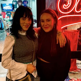 Billie Eilish made time for some retail therapy at Storeroom Vintage in Newtown during her stay in Sydney.