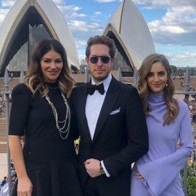 Camilla Freeman Topper, her brother Marc Freeman and Marc's wife Nicole.