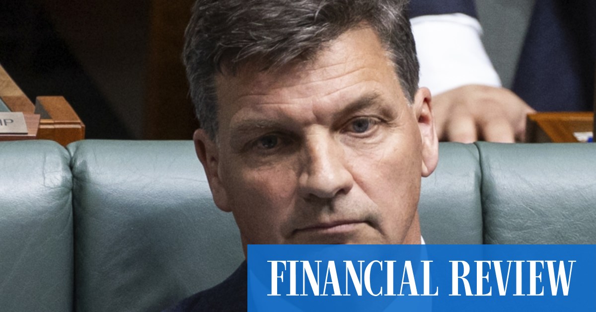 Angus Taylor accuses Labor of trading super fund returns and performance tests for money for 'pet causes' such as energy transition - Vimarsana News