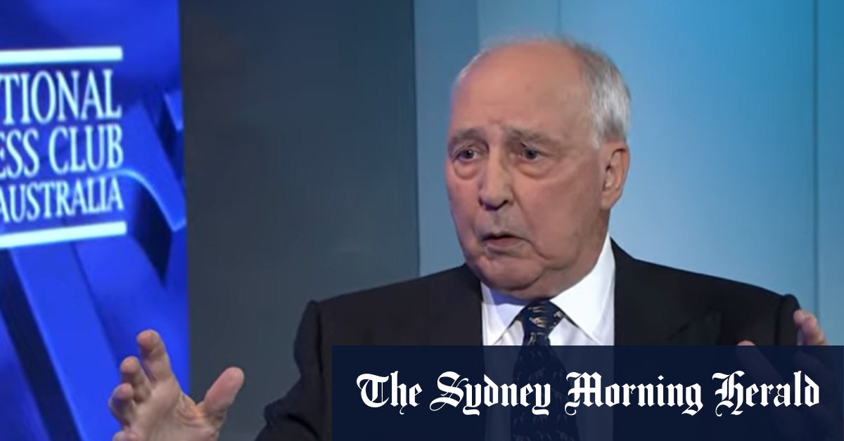 Paul Keating National Press Club former PM has lost China debate
