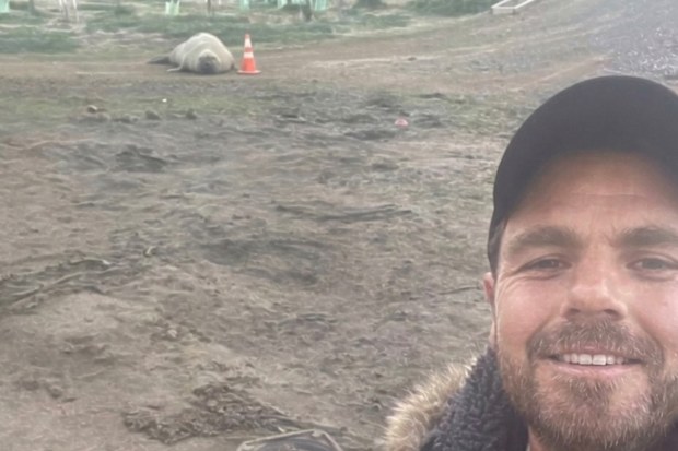 Jason, the owner of a popular TikTok about Neil the seal.